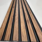 QWP-PL2 Koyu Kahve Polimer Lambri | Quick Wall Panel Polimer Duvar Paneli