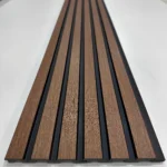 QWP-PL6 Hasır Ceviz Polimer Lambri | Quick Wall Panel Polimer Duvar Paneli