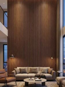 acoustic slat wall panel wooden vertical wall panels modern interior wall design