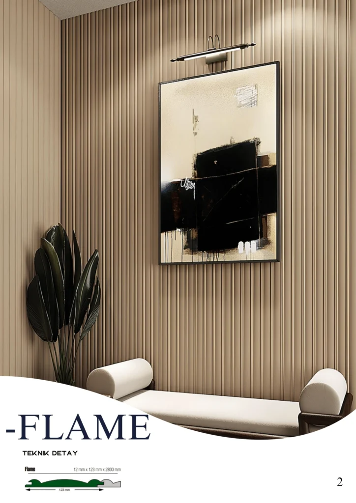 Flame Collection MDF Duvar Paneli | Quick Wall Panel