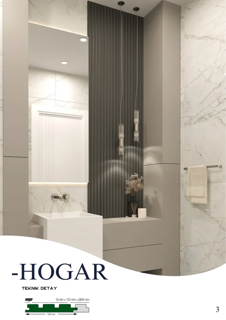 Hogar Collection dekoratif MDF duvar paneli iç mekan uygulaması