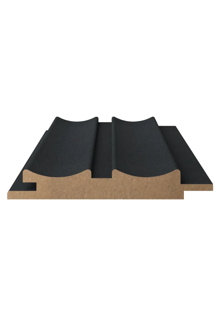 Doric Collection Black Gray MDF duvar paneli