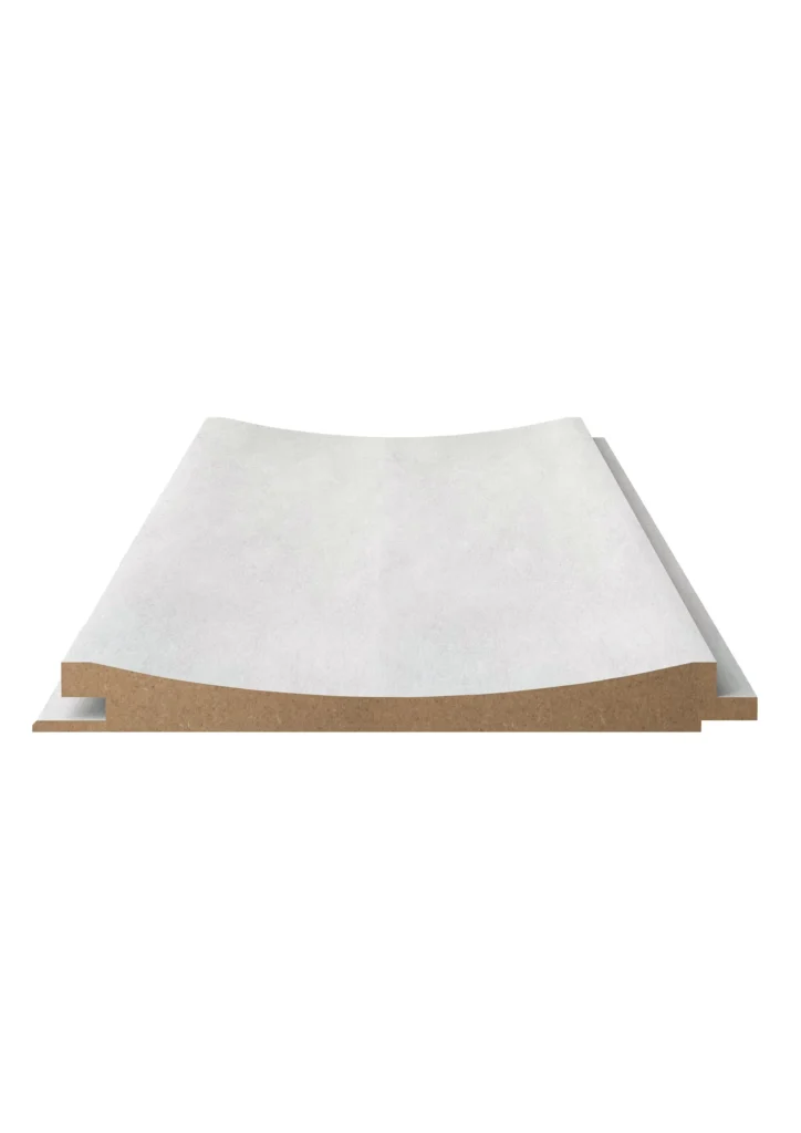 QWP-D Moon Light Dante Collection açık gri desenli kavisli MDF duvar paneli