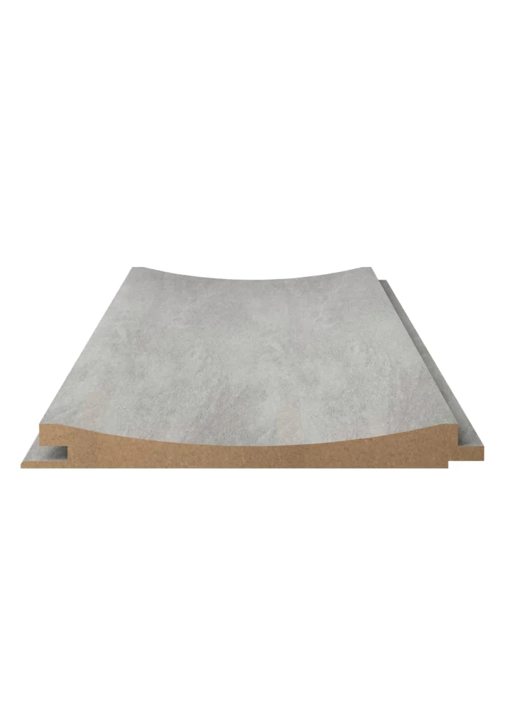 QWP-D Moon Stone Dante Collection gri kavisli MDF duvar paneli