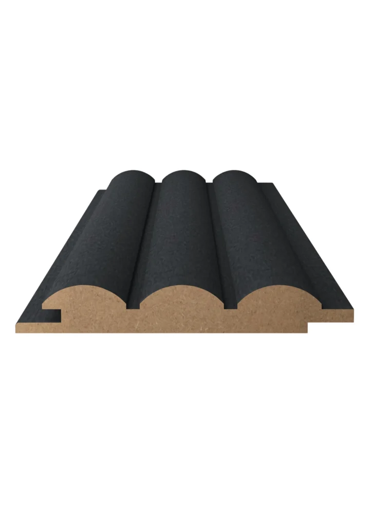 QWP-S Black Gray dekoratif MDF duvar paneli