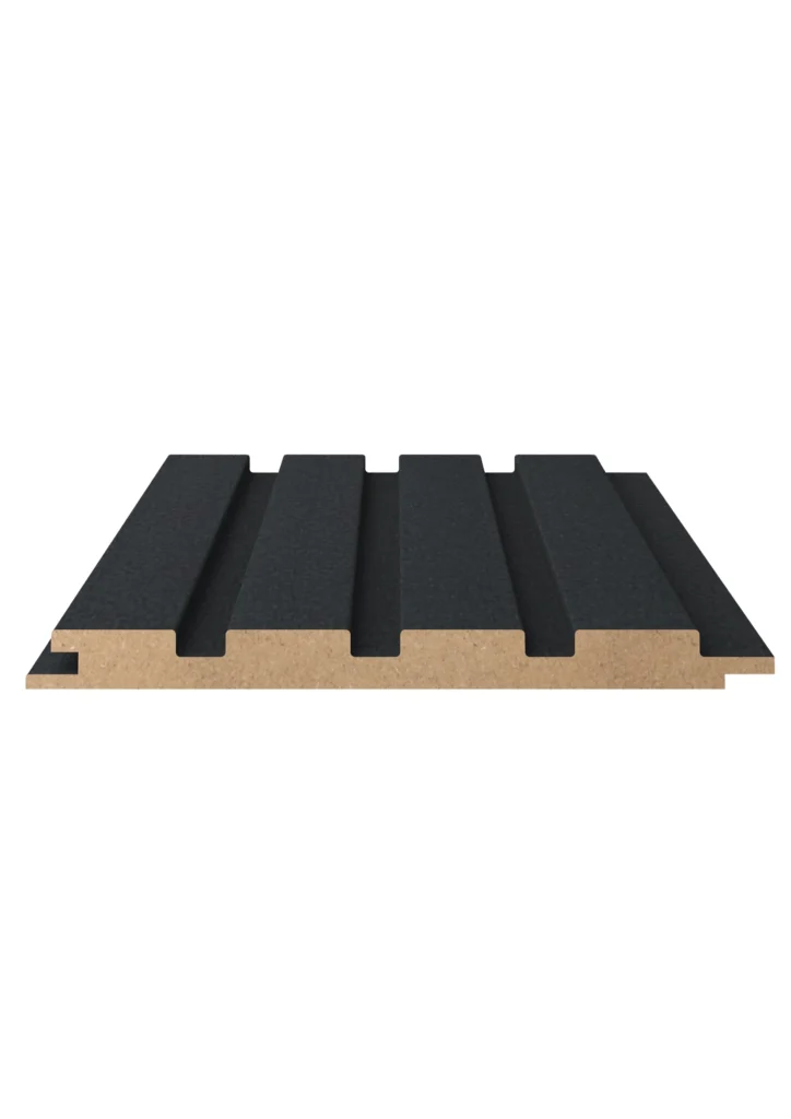 QWP-T Black Gray MDF wall panel – Tetra Collection