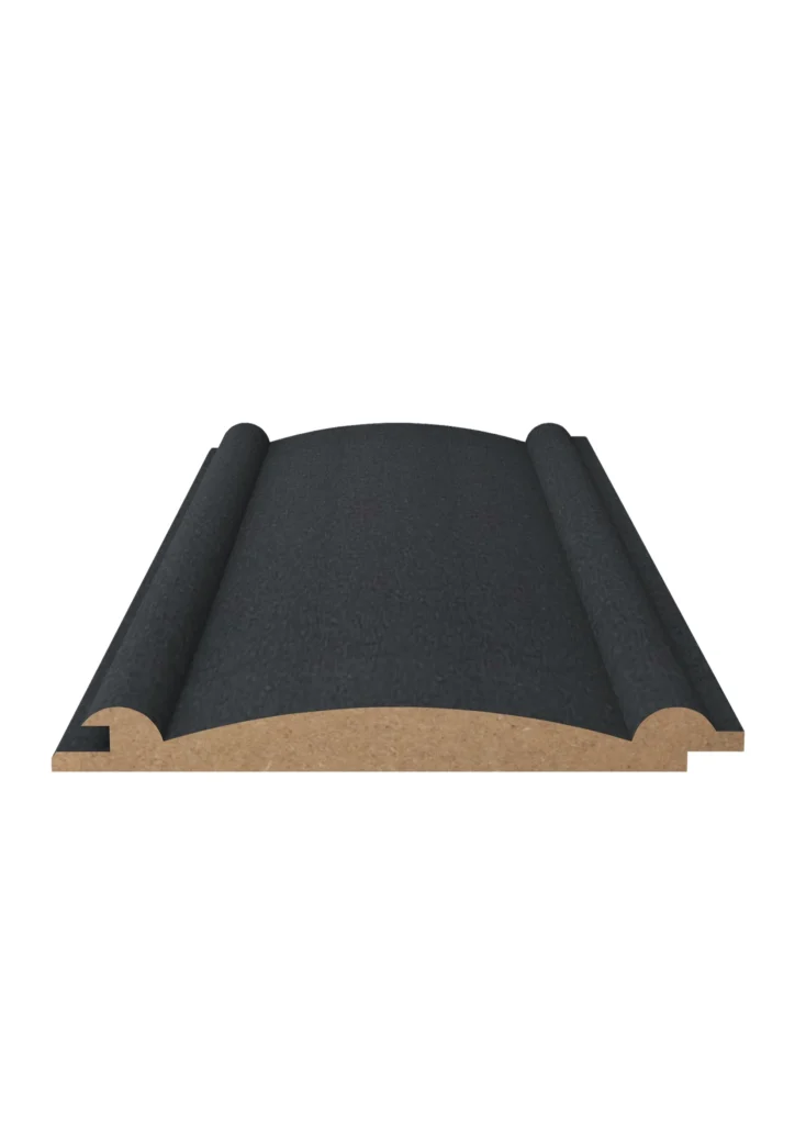 QWP-F Black Gray Flame Collection decorative MDF wall panel