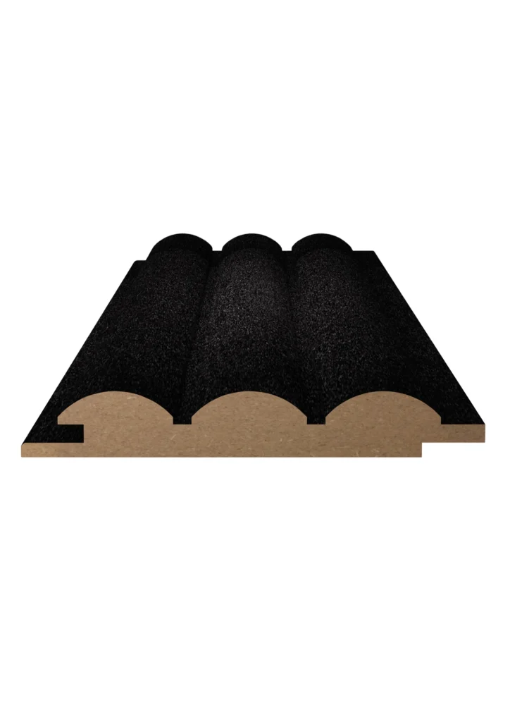 QWP-S Vanta black decorative MDF wall panel – Sirocco Collection